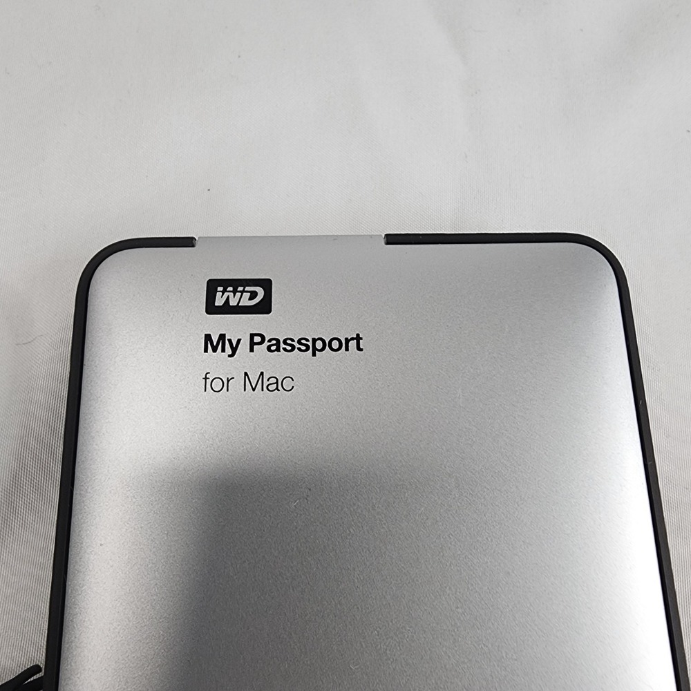 WD My Passport for Mac 1TB USB 3.0 Portable External HDD Silver TESTED. - Picture 2 of 8